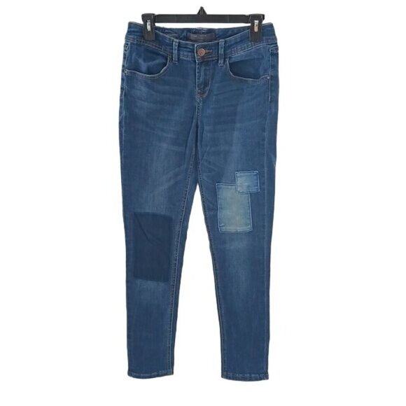 The Limited Womens Size 4 Jeans Blue Skinny Denim Patchwork Casual Pants - Picture 1 of 7